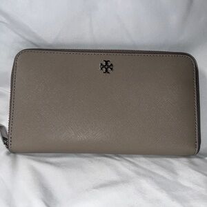 Tory Burch Saffiano Zip-Around Wallet NEW